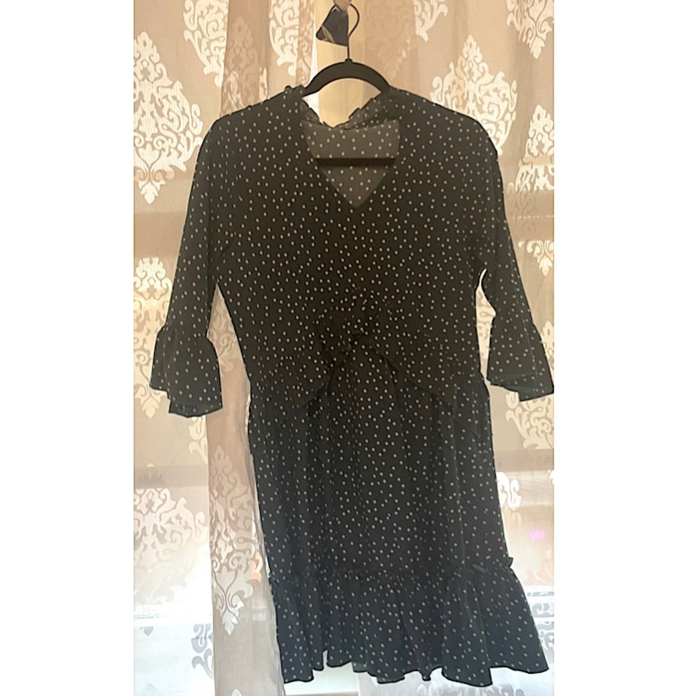 Women’s Mini Green Polka Dot Ruffle Mini | Sundress